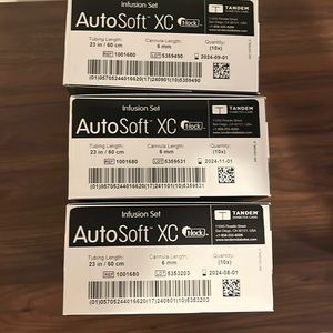AutoSoft XC infusion sets (3 boxes)